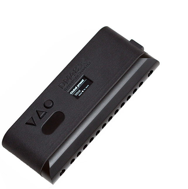 The Lekholm DM48X digital chromatic harmonica with OLED display